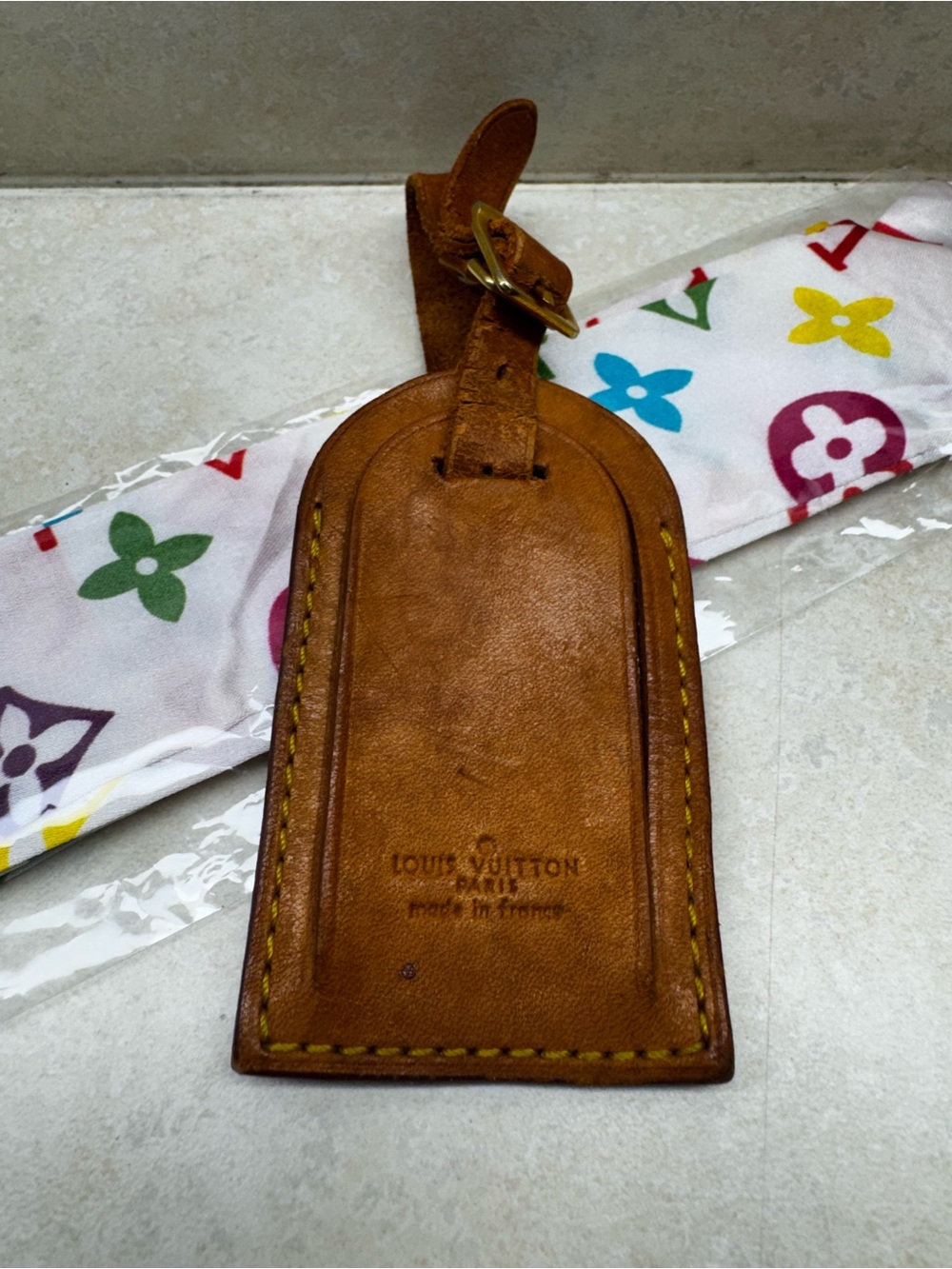 Louis Vuitton Vachetta Leather Luggage Tag Pre-owned
